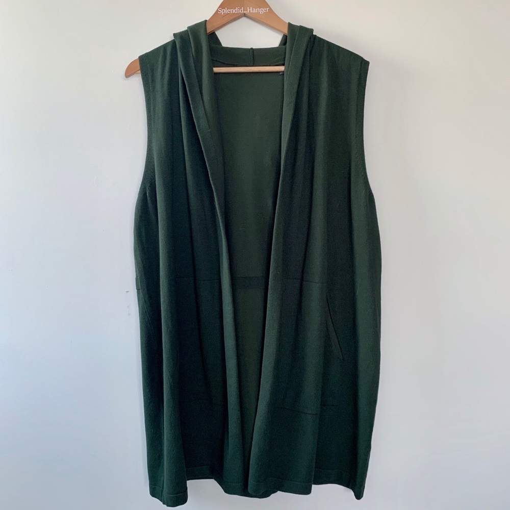 Soft Green Cardigan Vest